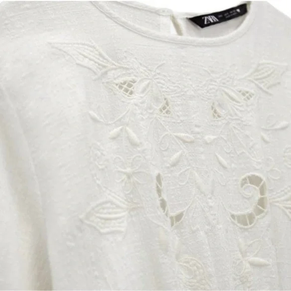 NWT Zara Cream Mini Dress - Picture 2 of 7